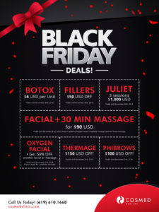 black friday promo fillers and botox